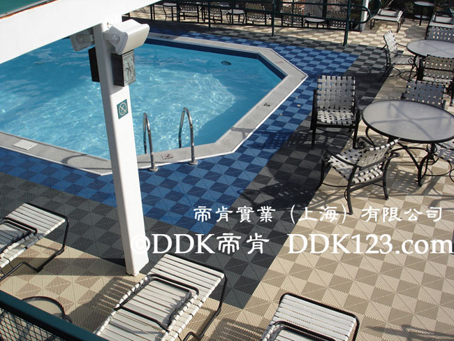 戶外浴池地面鋪裝材料,浴場(chǎng)防滑地墊